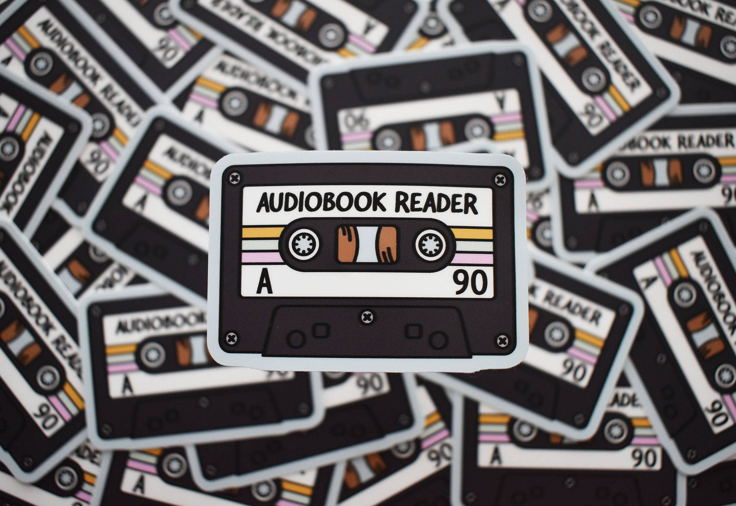 Audiobook Cassette Tape Sticker