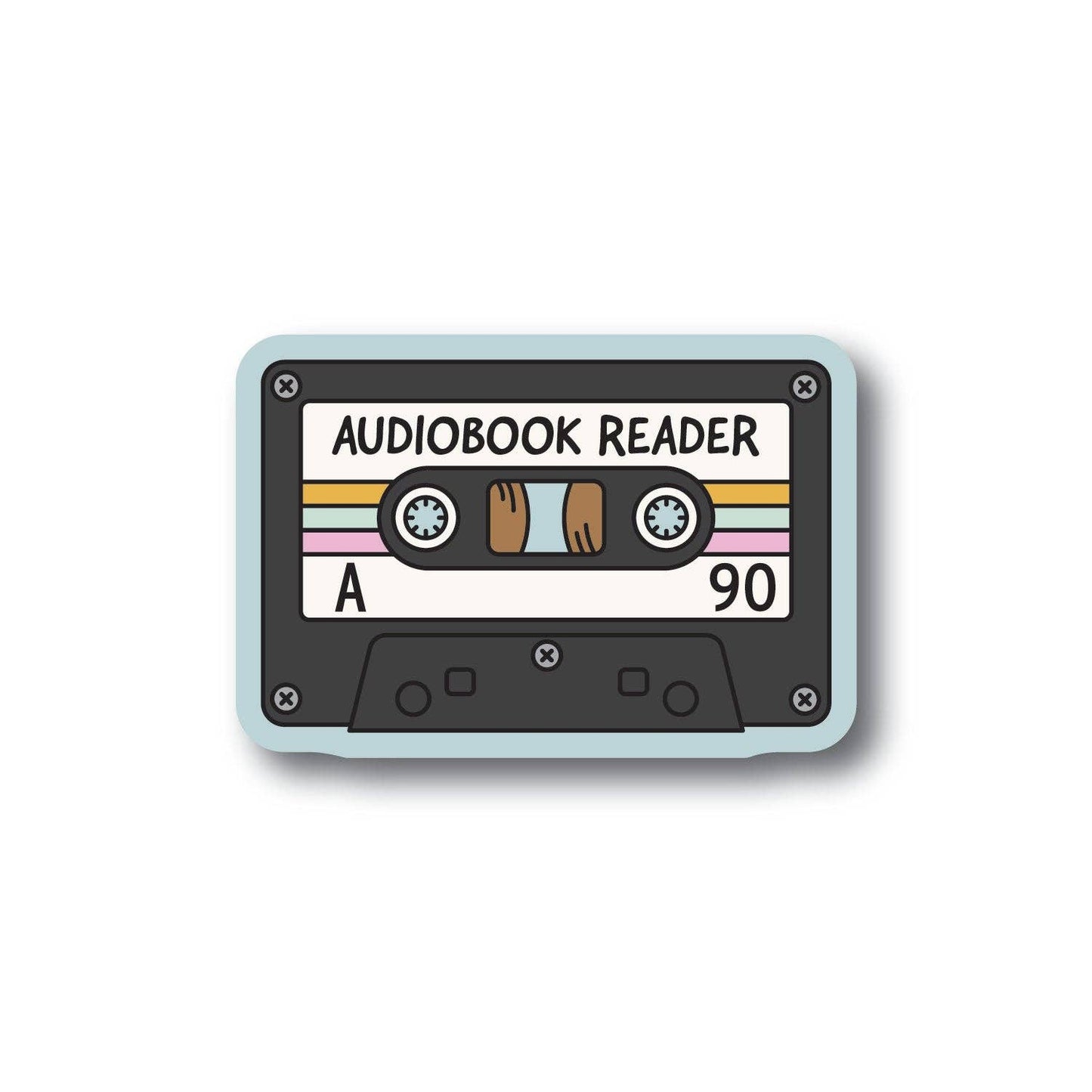 Audiobook Cassette Tape Sticker