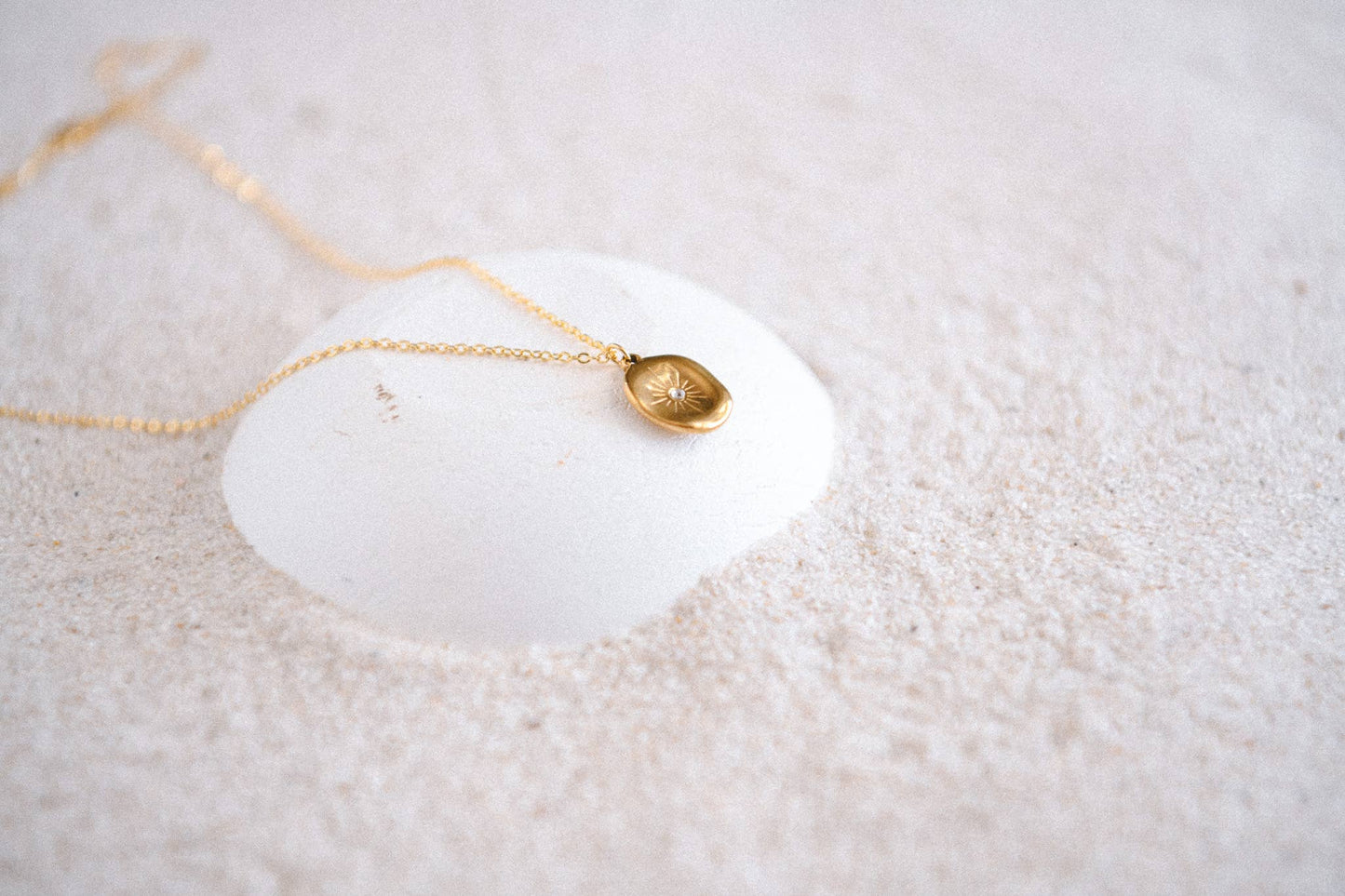 Kindred Spirit Gold Sunburst Pendant Necklace
