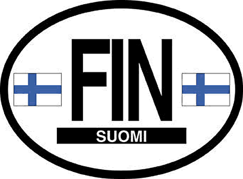 Finland Oval Sticker