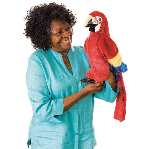 FOLKMANIS® Scarlet Macaw Puppet