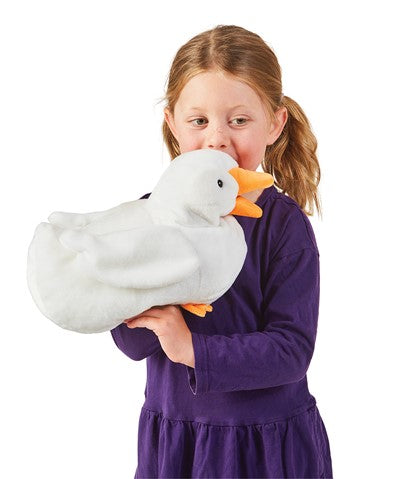 FOLKMANIS® White Duck Puppet