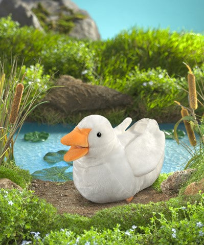 FOLKMANIS® White Duck Puppet