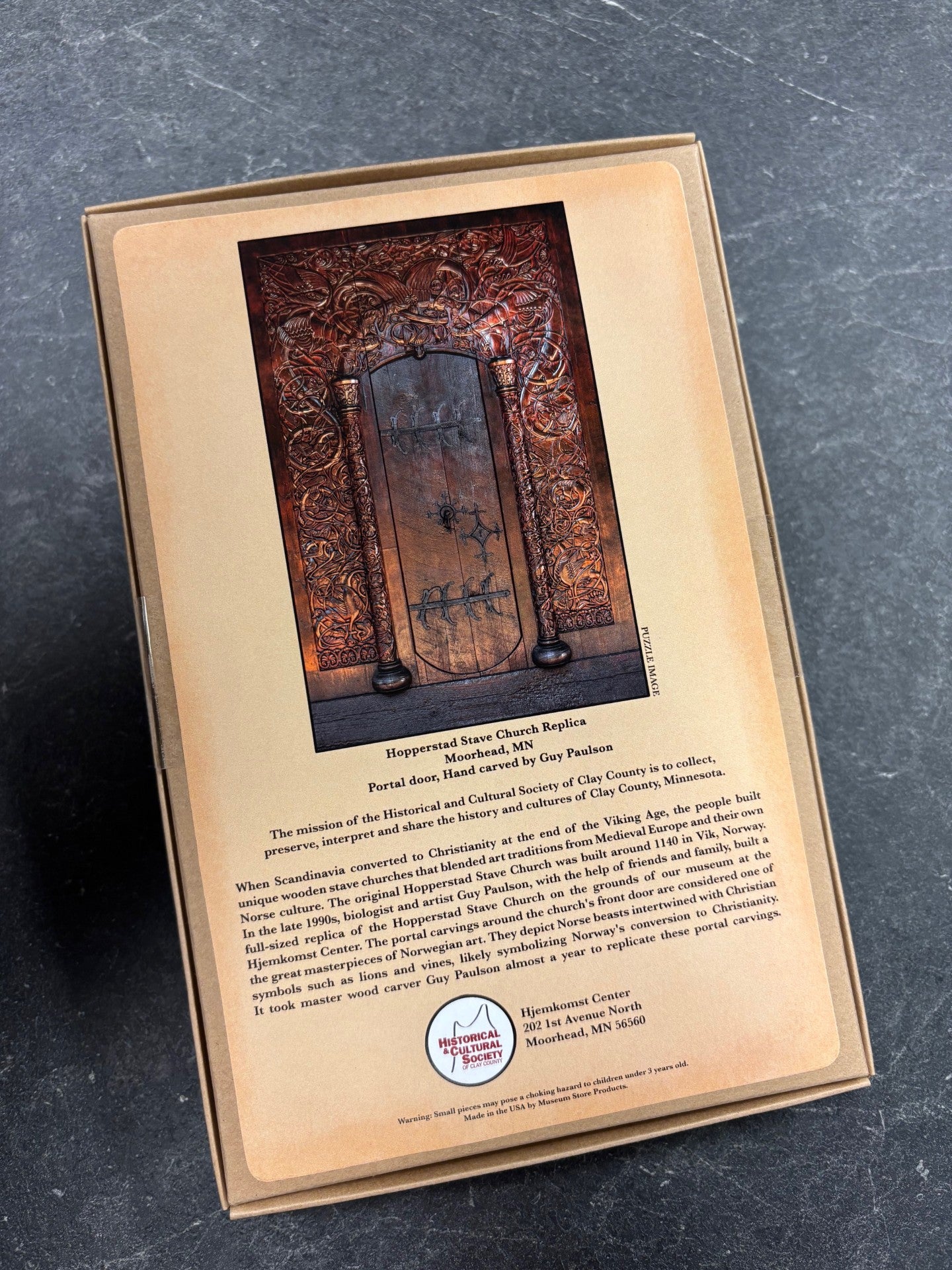 Hopperstad Stave Church Replica Portal Door Puzzle