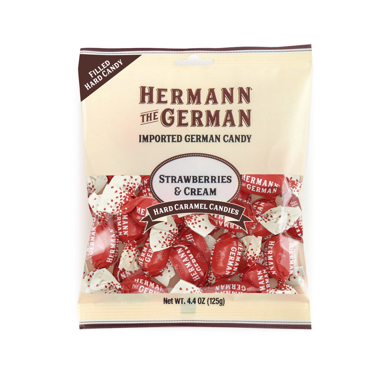 Hermann the German Strawberries & Cream Hard Candy