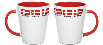 Danish Flags Latte Mug