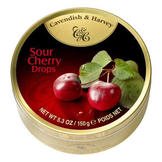Cavendish & Harvey Sour Cherry Drops Tin