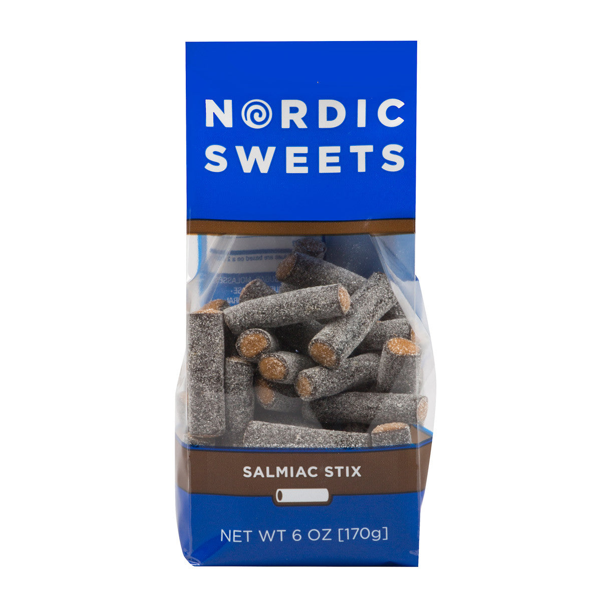 Nordic Sweets® Salty Licorice Salmiac Heksehyl Stix Bag
