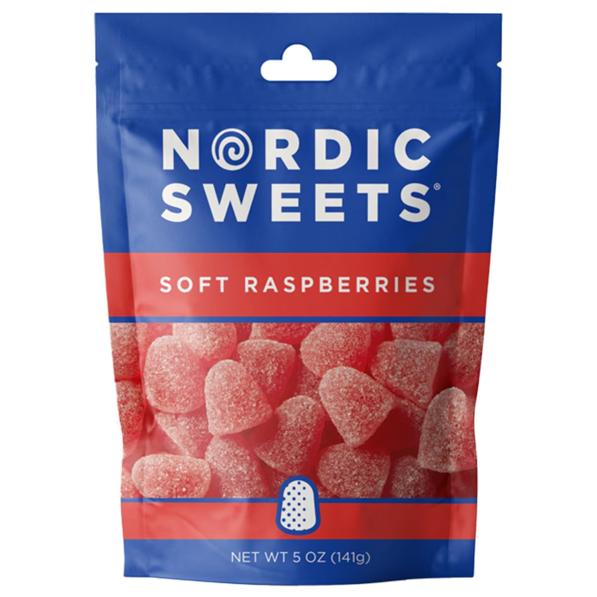 Nordic Sweets® Soft Raspberries Resealable Pouch