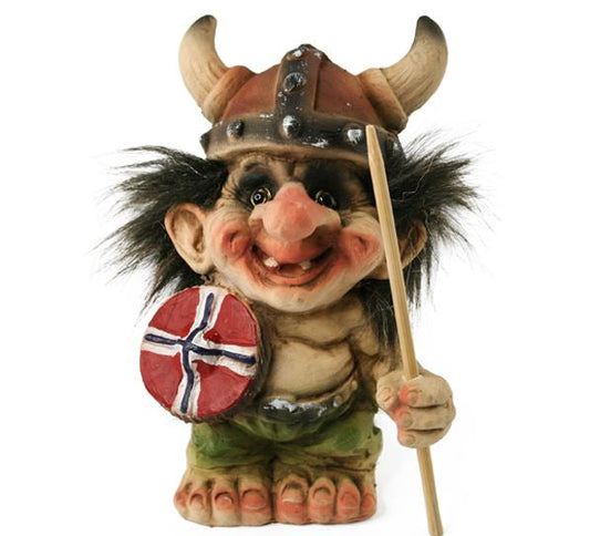 Viking Troll with Helmet & Shield