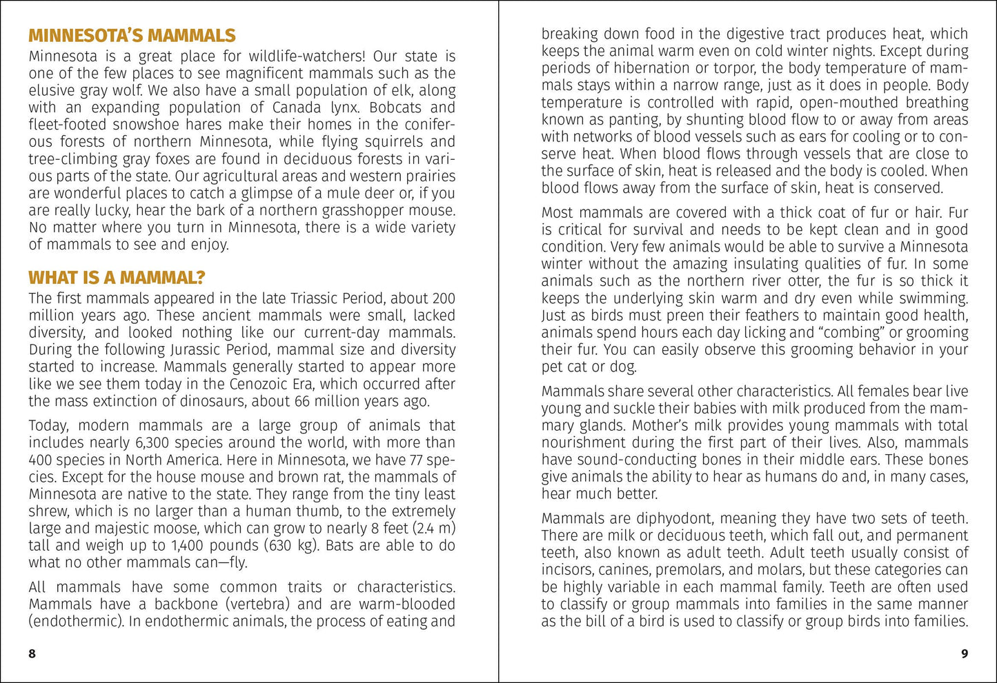 Mammals of Minnesota Field Guide