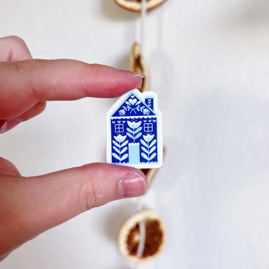 *Mini* Blue House Sticker