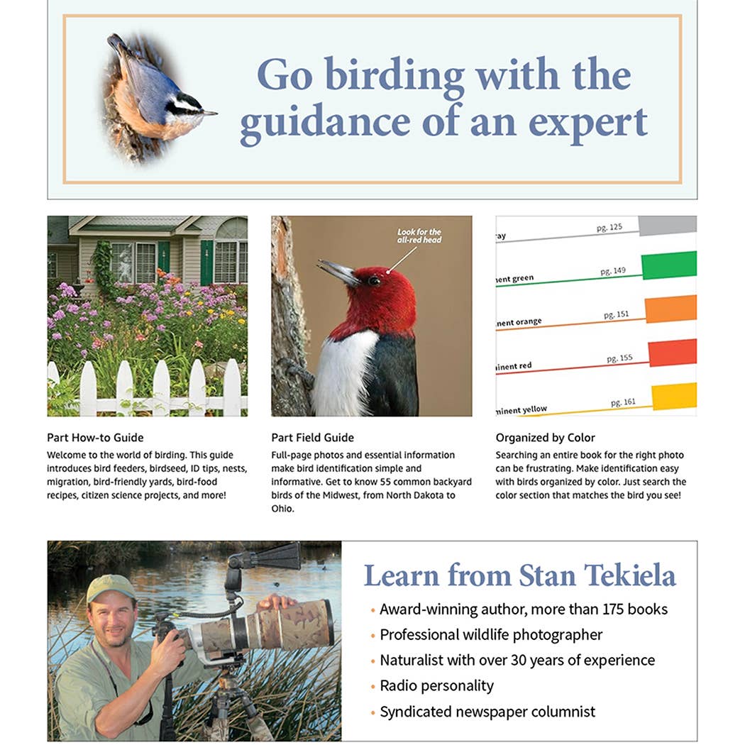 Stan Tekiela Birding Beginners: Midwest