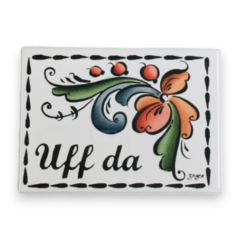 Uff Da Rosemaling Magnet