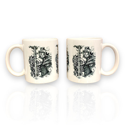 Viking with Runes Coffee Mug