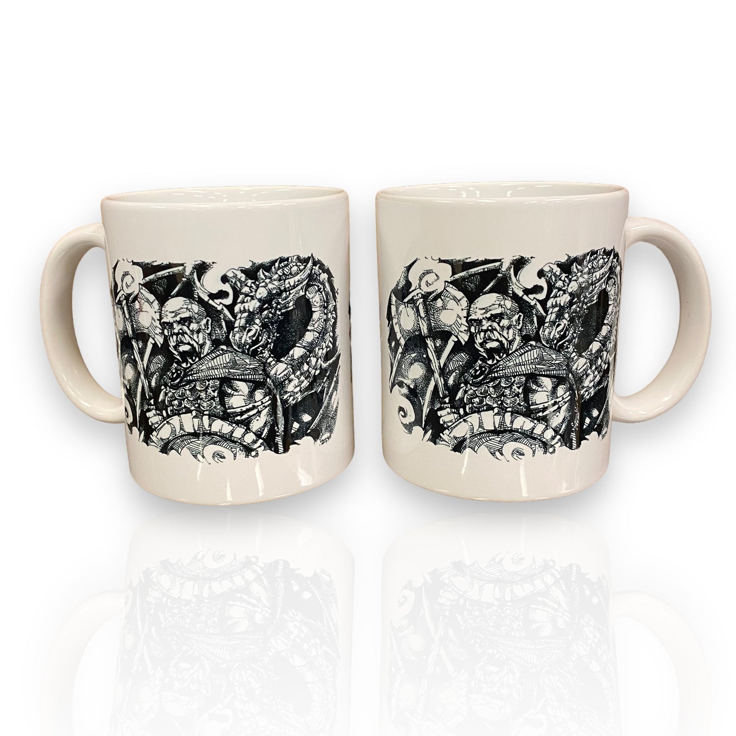 Viking with Dragon Coffee Mug