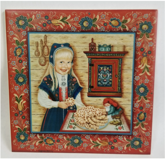 Rosette Baker Ceramic Tile