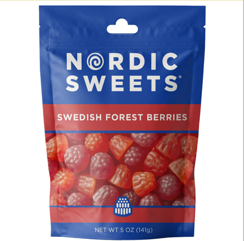 Nordic Sweets® Swedish Forest Berries Resealable Peggable Pouch