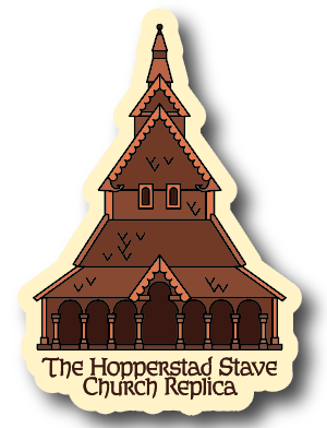 Stave Church Sticker