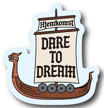 Hjemkomst Ship Sticker