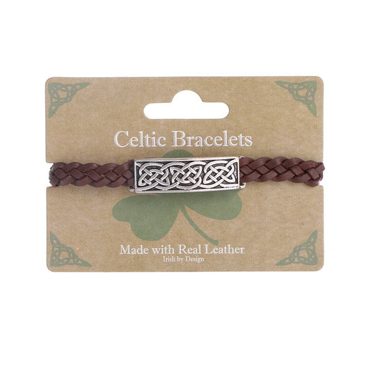 Celtic Braided Leather Bracelet