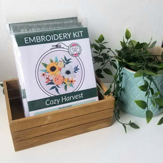 Cozy Harvest Beginner Embroidery Kit - CLEARANCE