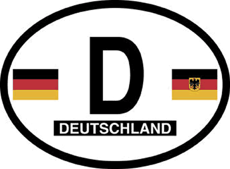 Germany Oval Sticker