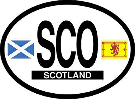 Scotland Oval Sticker