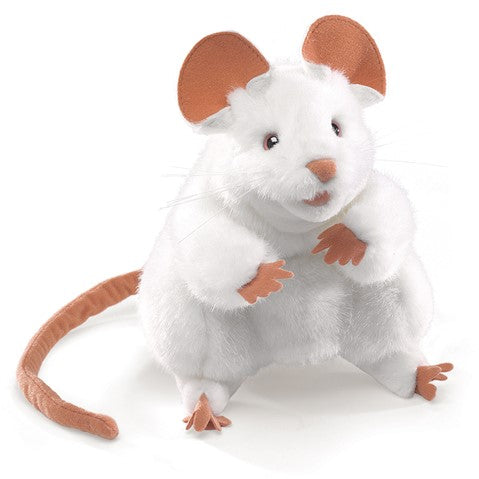 FOLKMANIS® White Mouse Puppet