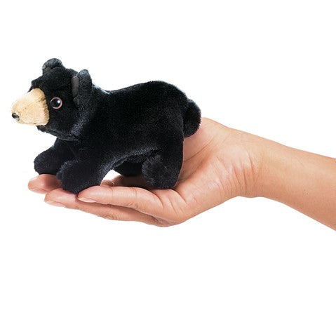 FOLKMANIS® Mini Black Bear Puppet