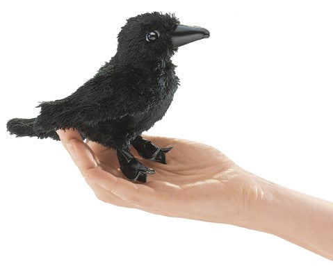 FOLKMANIS® Mini Raven Puppet