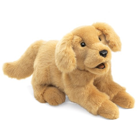 FOLKMANIS® Golden Retriever Puppy Puppet