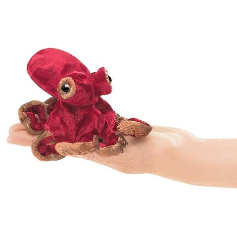 FOLKMANIS® Mini Red Octopus Puppet