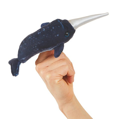 FOLKMANIS® Mini Narwhal Puppet