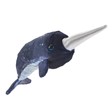 FOLKMANIS® Mini Narwhal Puppet