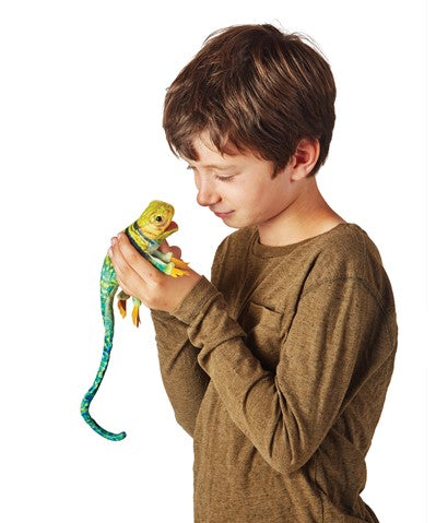 FOLKMANIS® Mini Collared Lizard Puppet