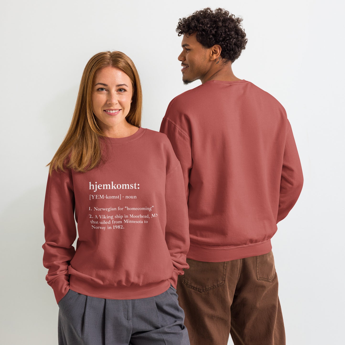 Hjemkomst Definition Sweatshirts-Crimson